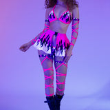 Play with Fire	 Micro Buckle Skirt