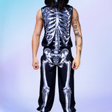 Silver Candy Skeleton Male Muscle Top