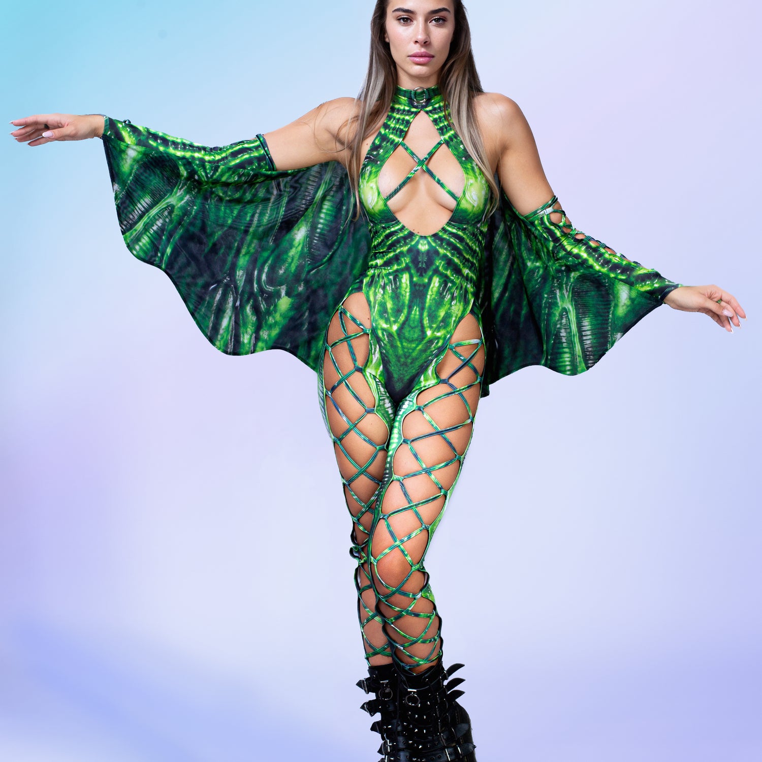Exomorph Green Mesh Wings