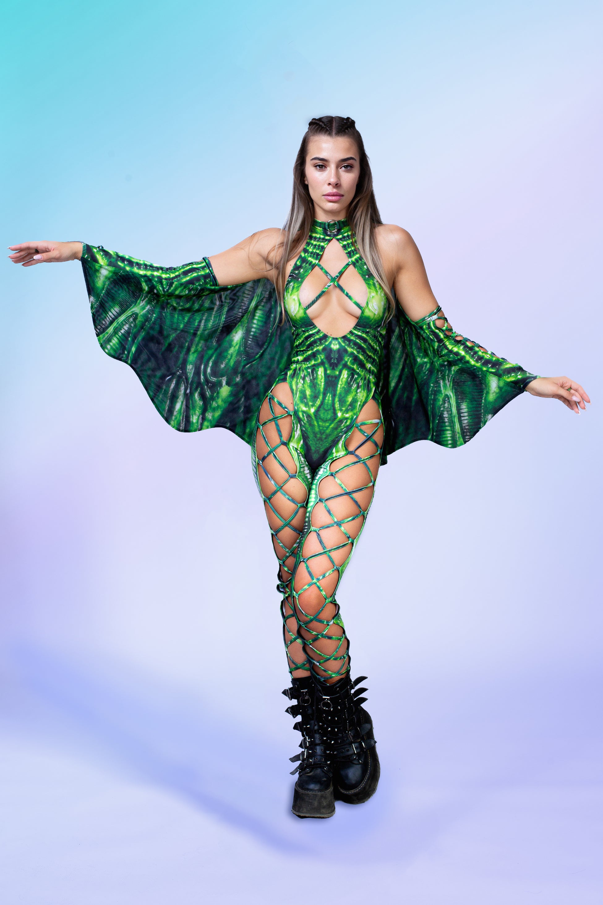 Exomorph Green Mesh Wings 1