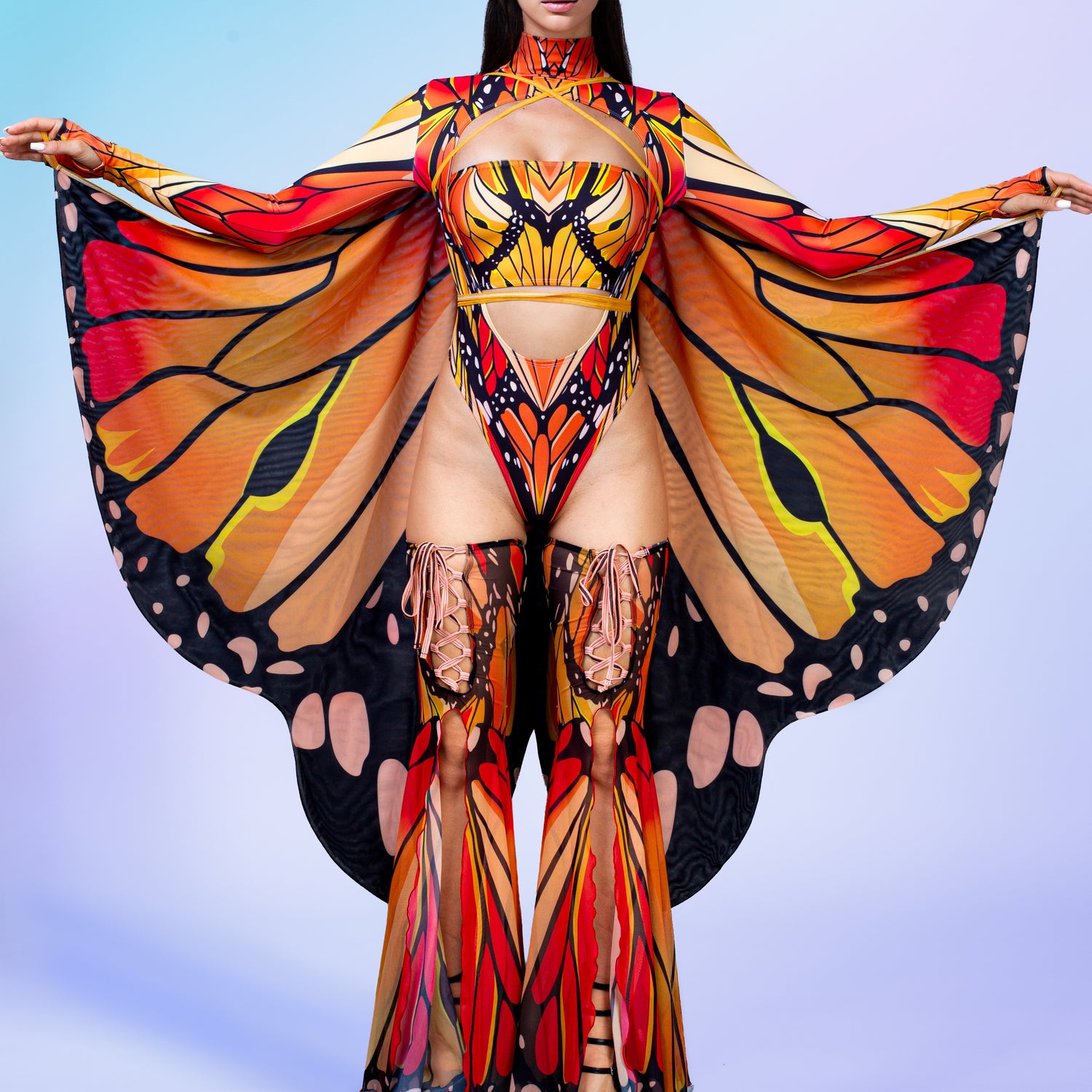 Autumn Butterfly Mesh Wings