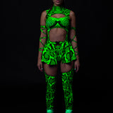 Poisonous Green Chaps Leotard