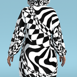 Fractal Dimension Zippy Hoodie