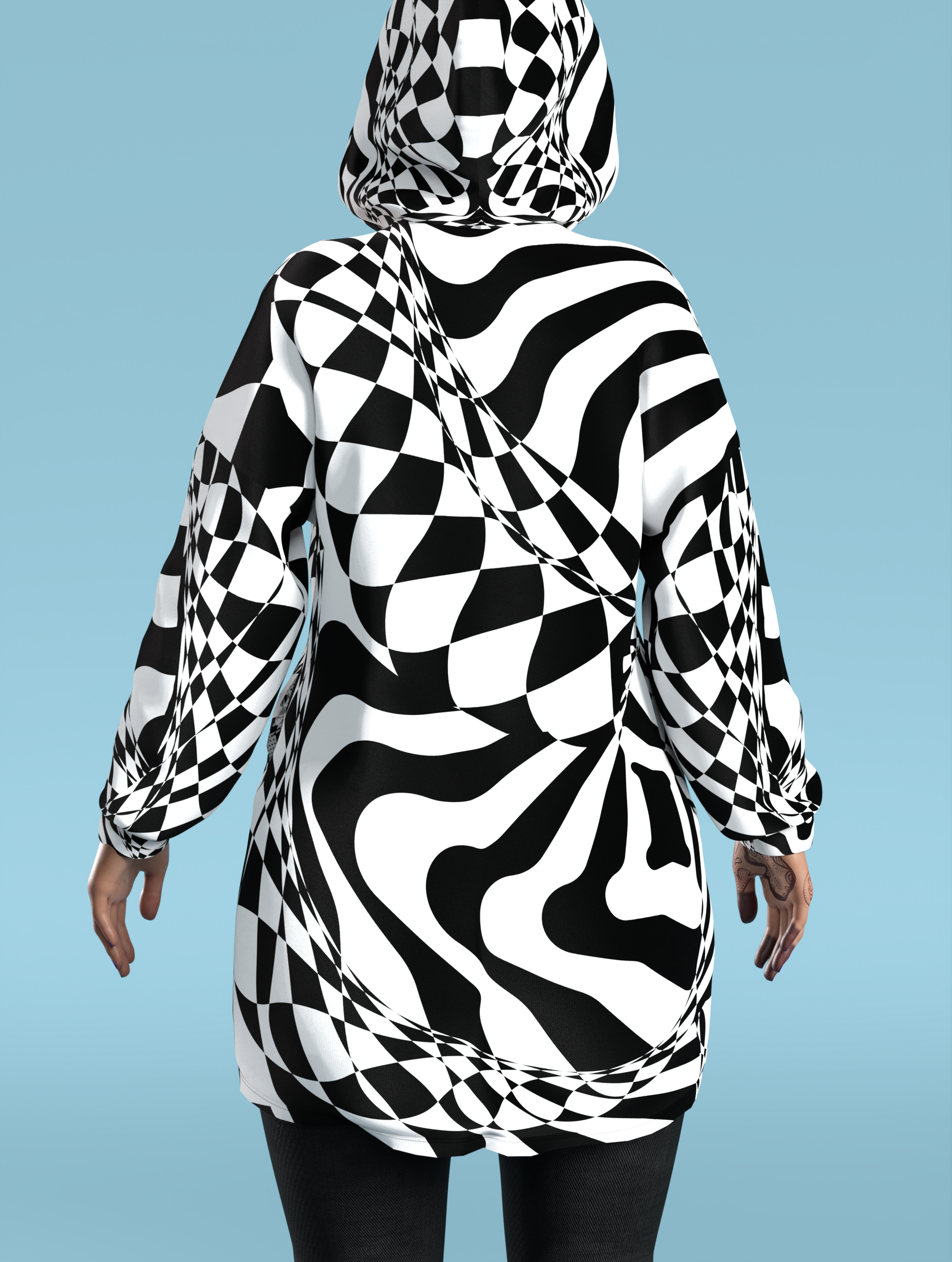 Fractal Dimension Zippy Hoodie 2