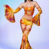 Fairy Aura Citrine Corset Flared Set