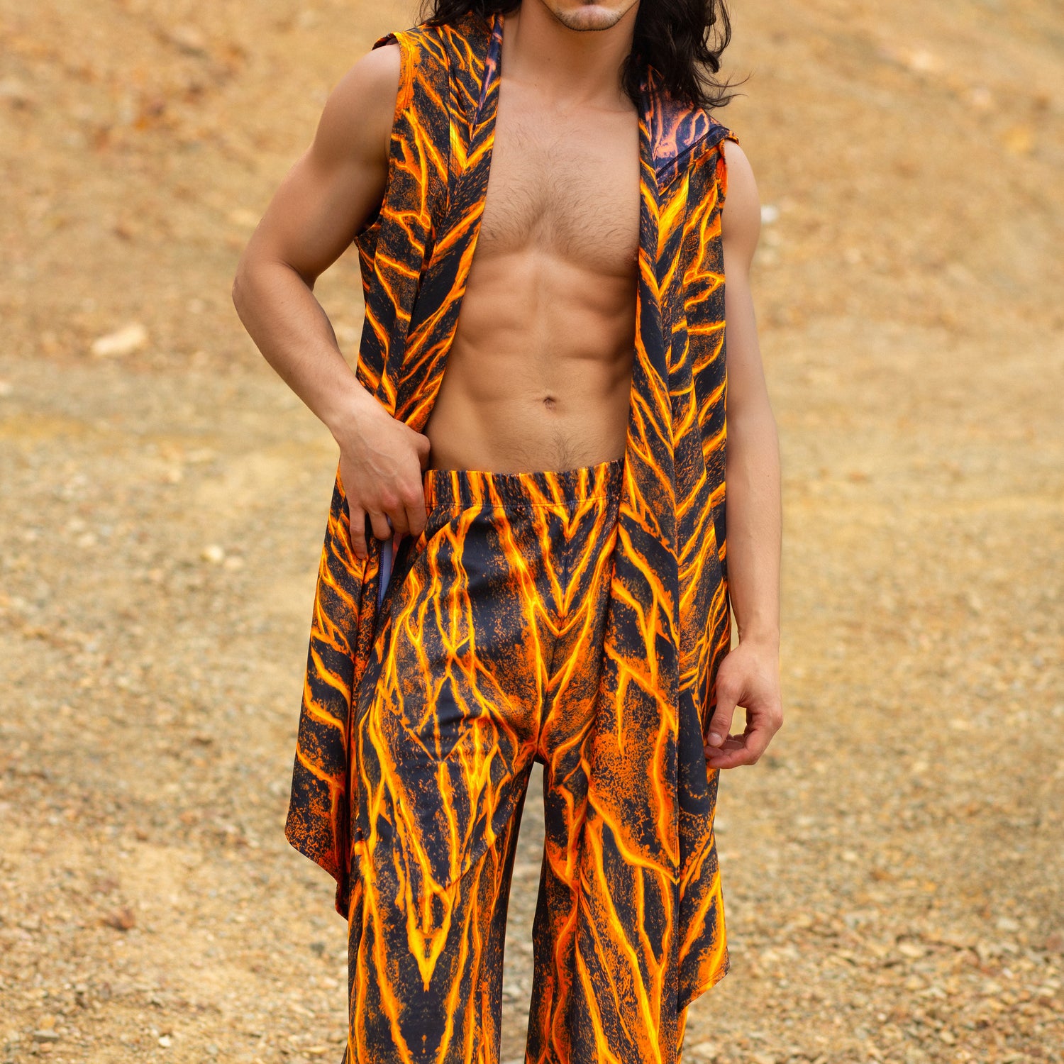 Lava Burst Male Wide Pants
