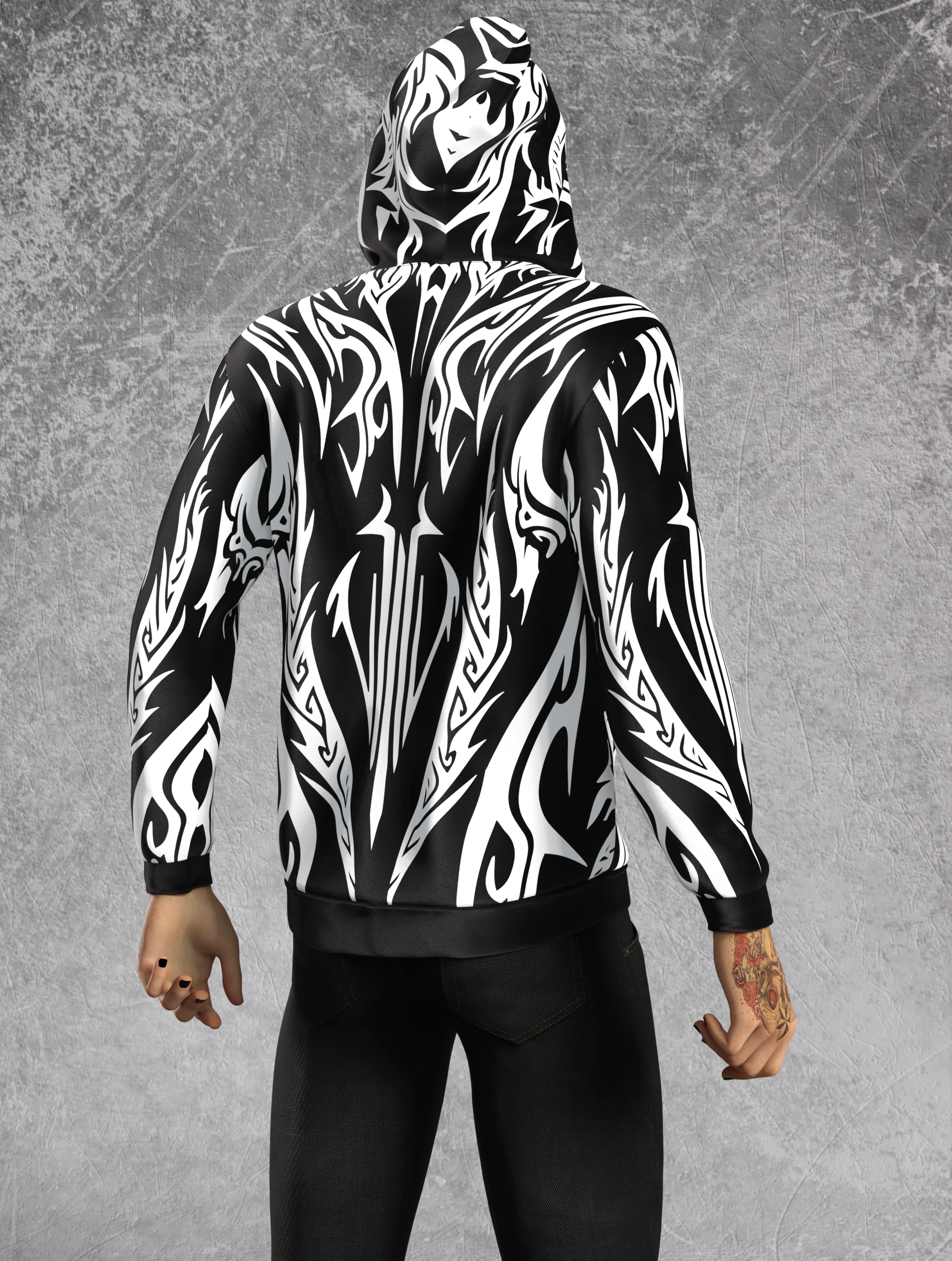 Inner Rage Male Short Hoodie 2