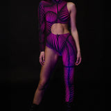 Light Diversions Pink Asymmetrical Costume