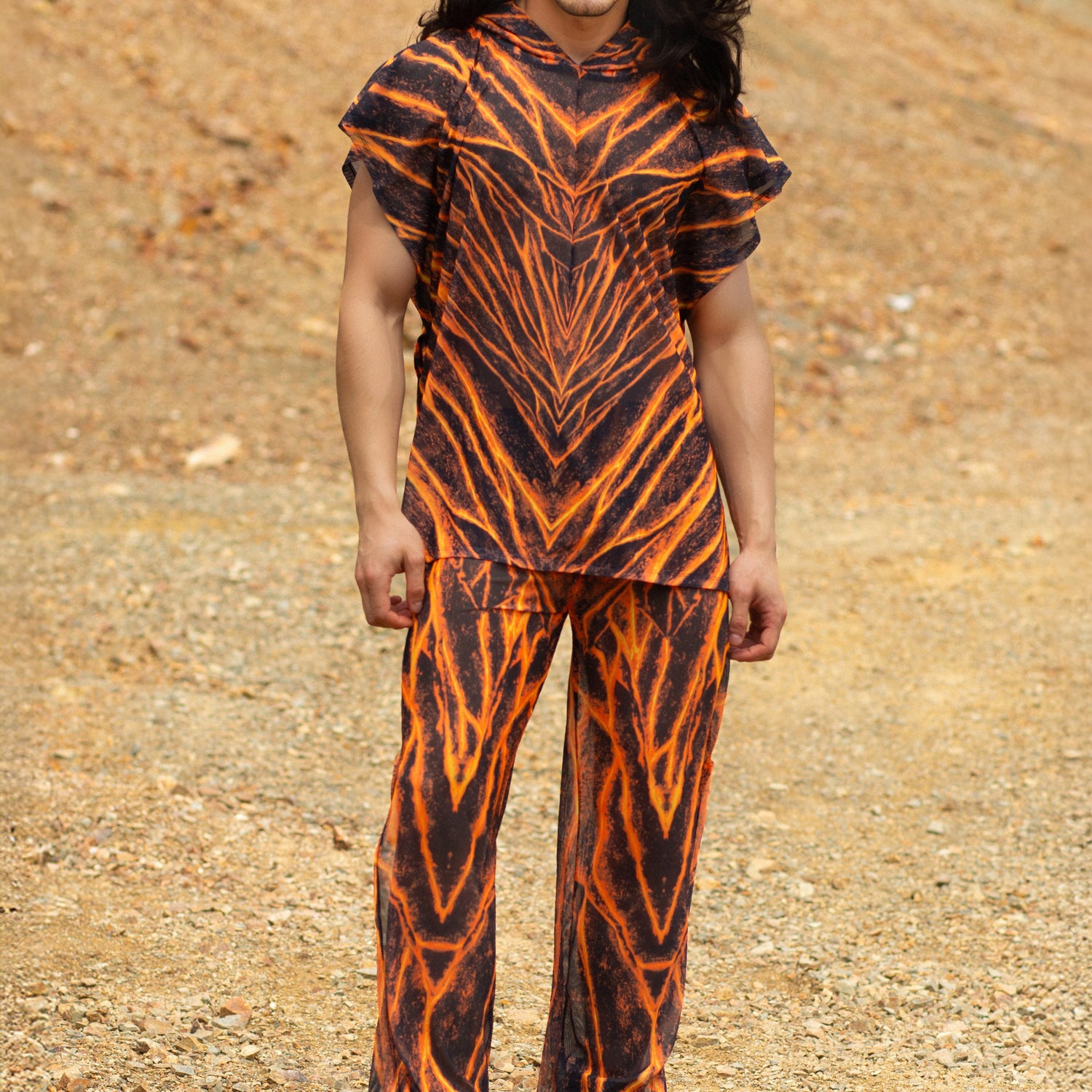 Lava Burst Unisex Hooded Top 2