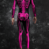 Halftone Skeleton Pink Male Costume