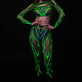 Acid Burst Mesh Cutout Rave Top