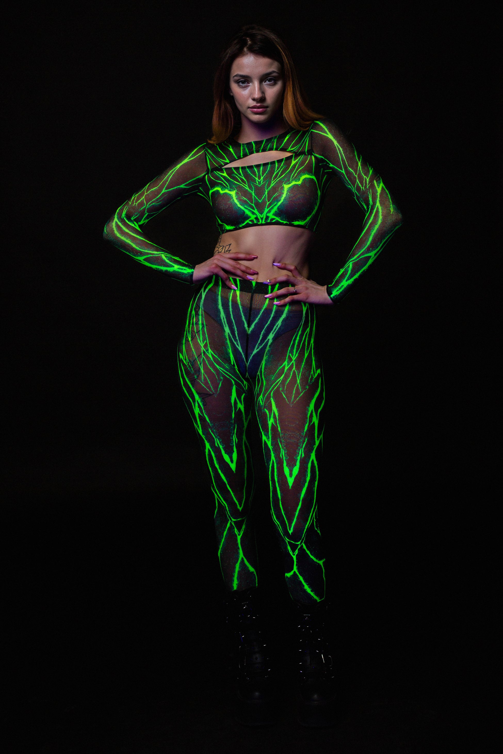 Acid Burst Mesh Cutout Rave Top 2