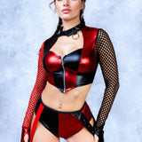 Dark Mesh Shorts Set
