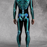 Blue Candy Skeleton Male Costume