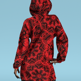 Crystalflake Red Zippy Hoodie