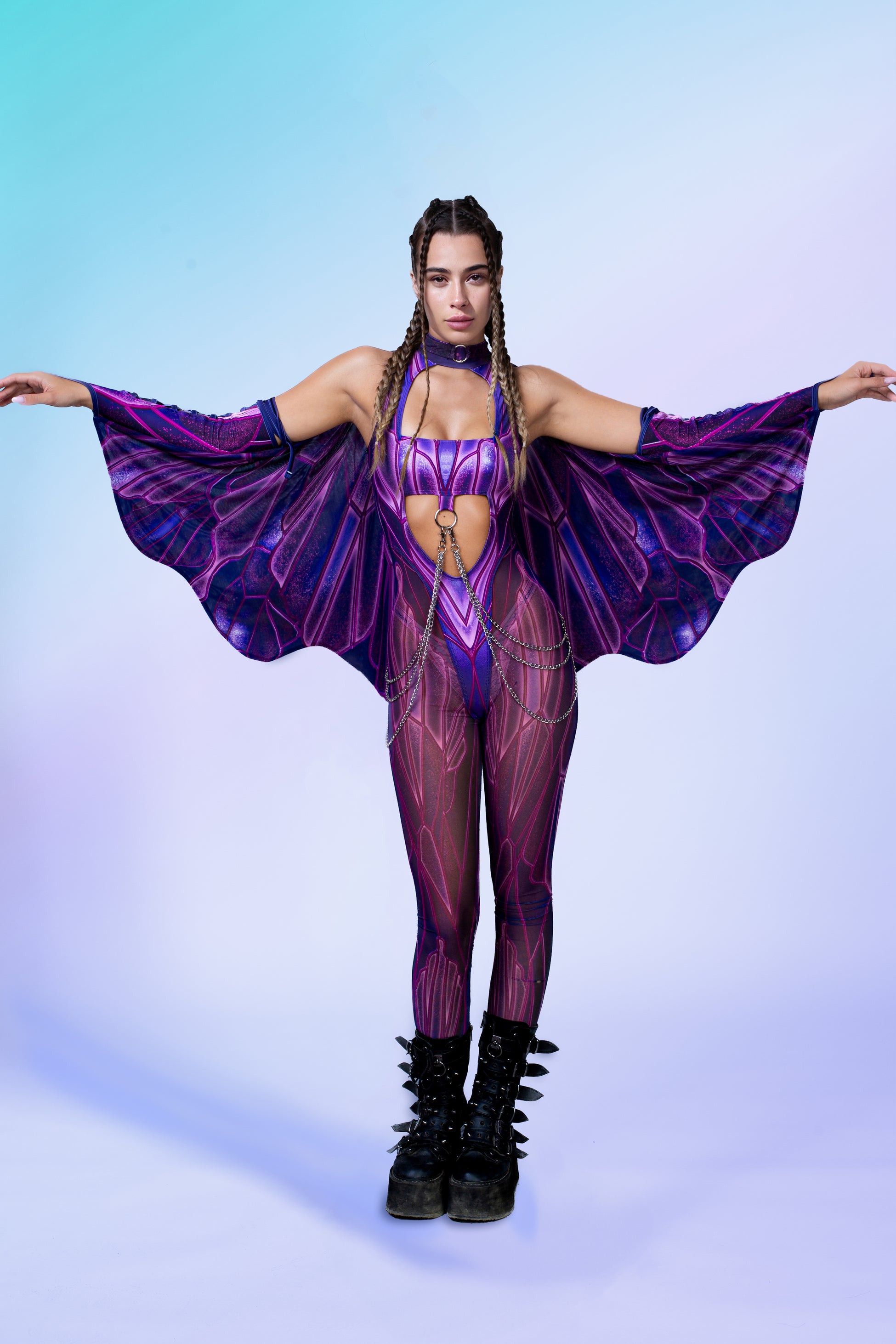 Soaring Alchemy Pink Mesh Wings 1