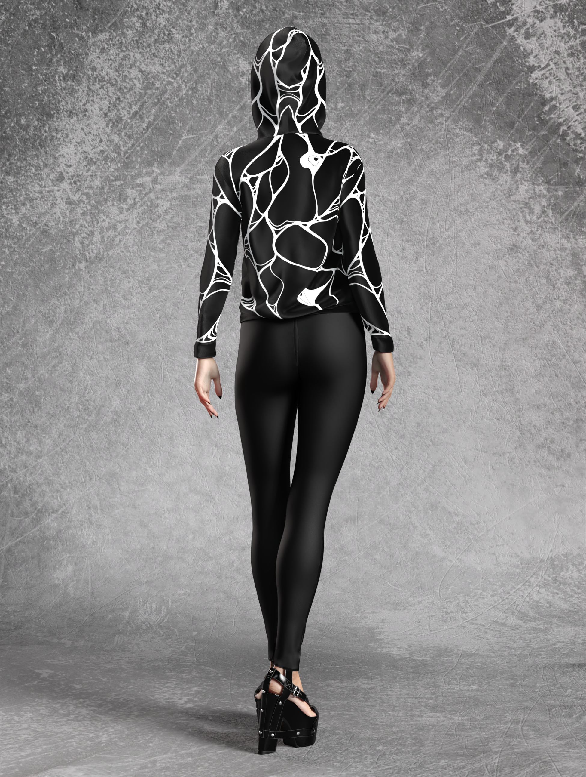 Omni White Hoodie Leggings Set 2