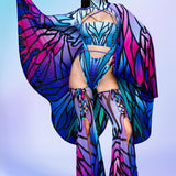 Azure Elemental Fairy Open-Heart Leotard