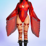 Psyverse Red Angel Bodysuit