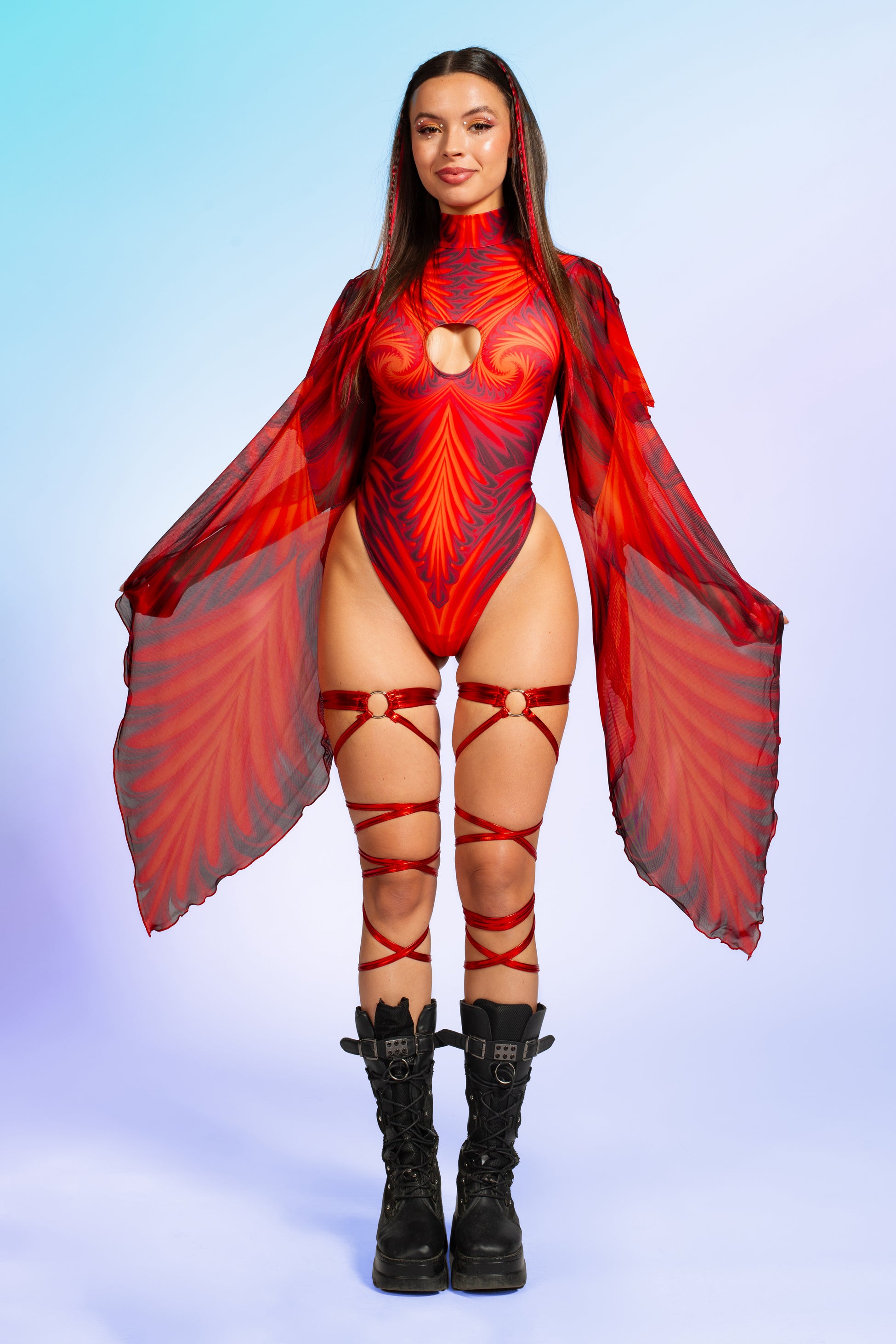 Psyverse Red Angel Bodysuit 2