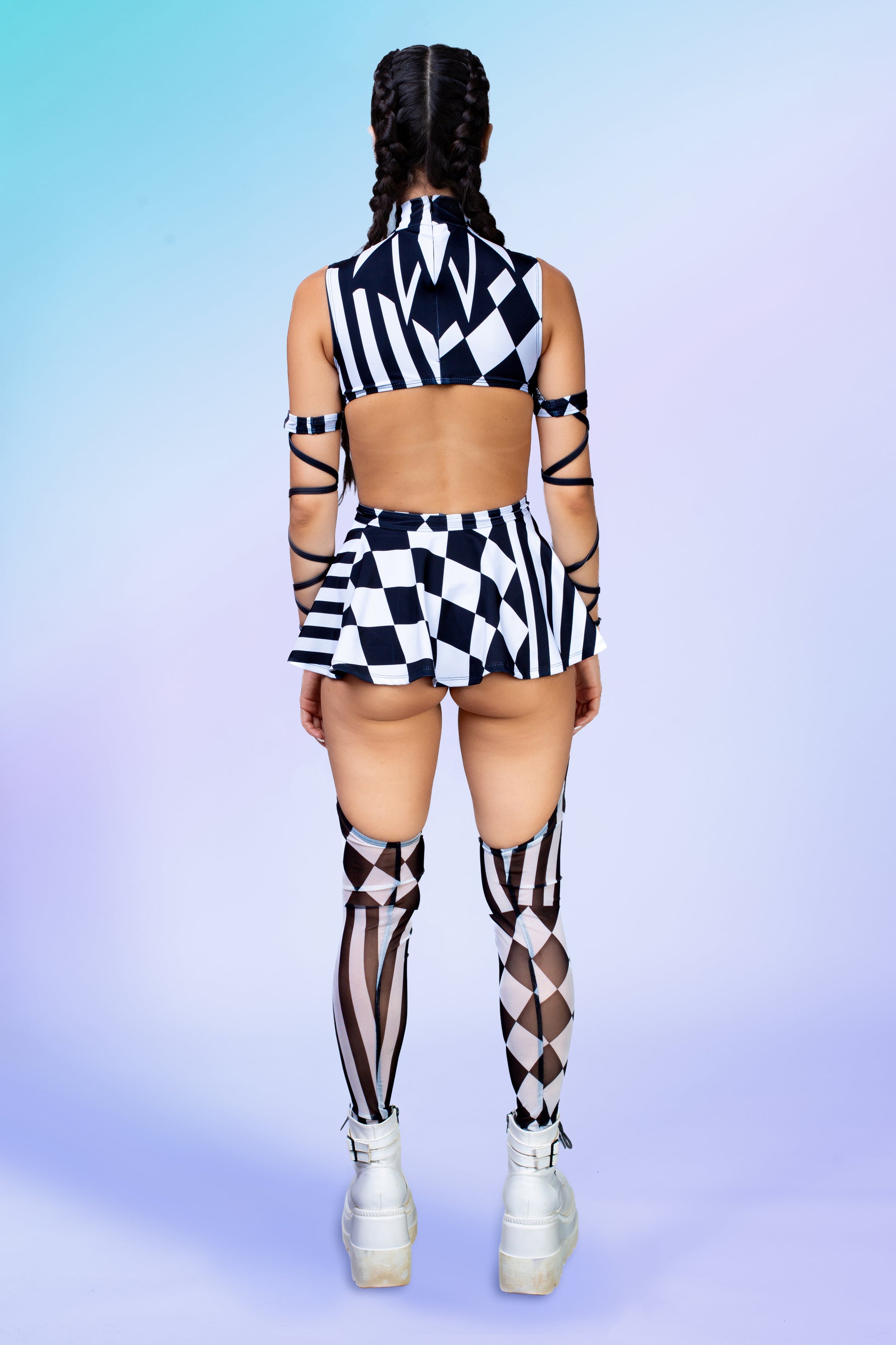 Dark Clown Chaps Leotard Wraps Set 2