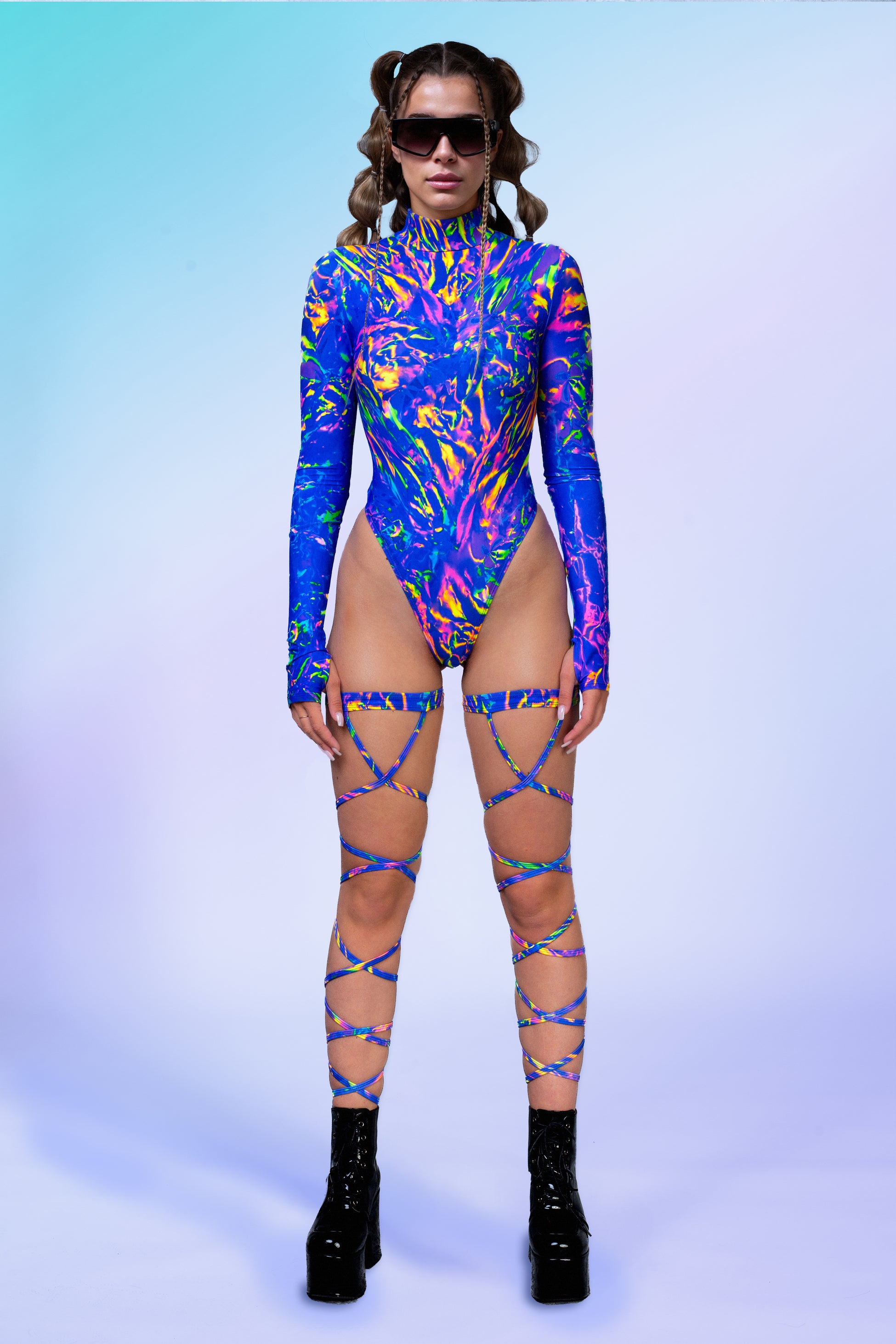 Dreamsicle Back Zip Leotard Wrap Set 1
