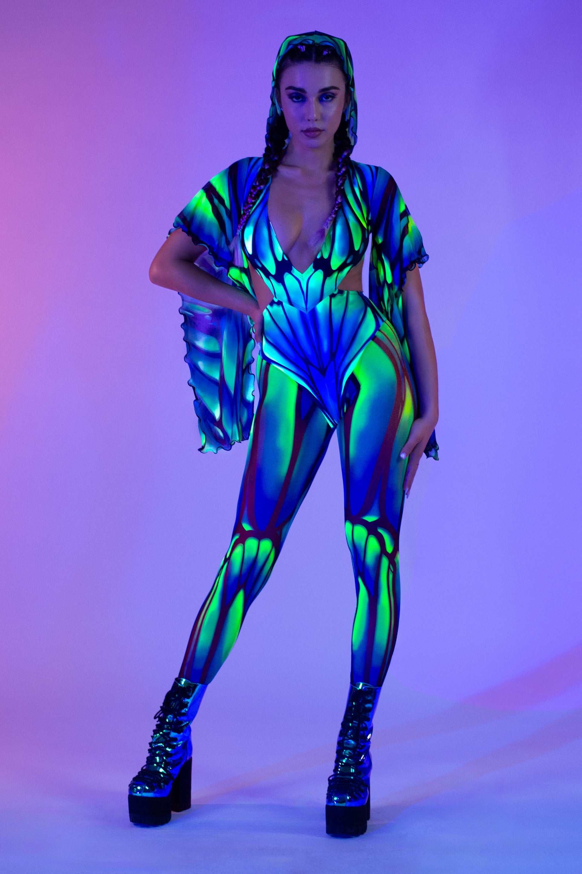 Flutter Hooded Fairy Costume 2