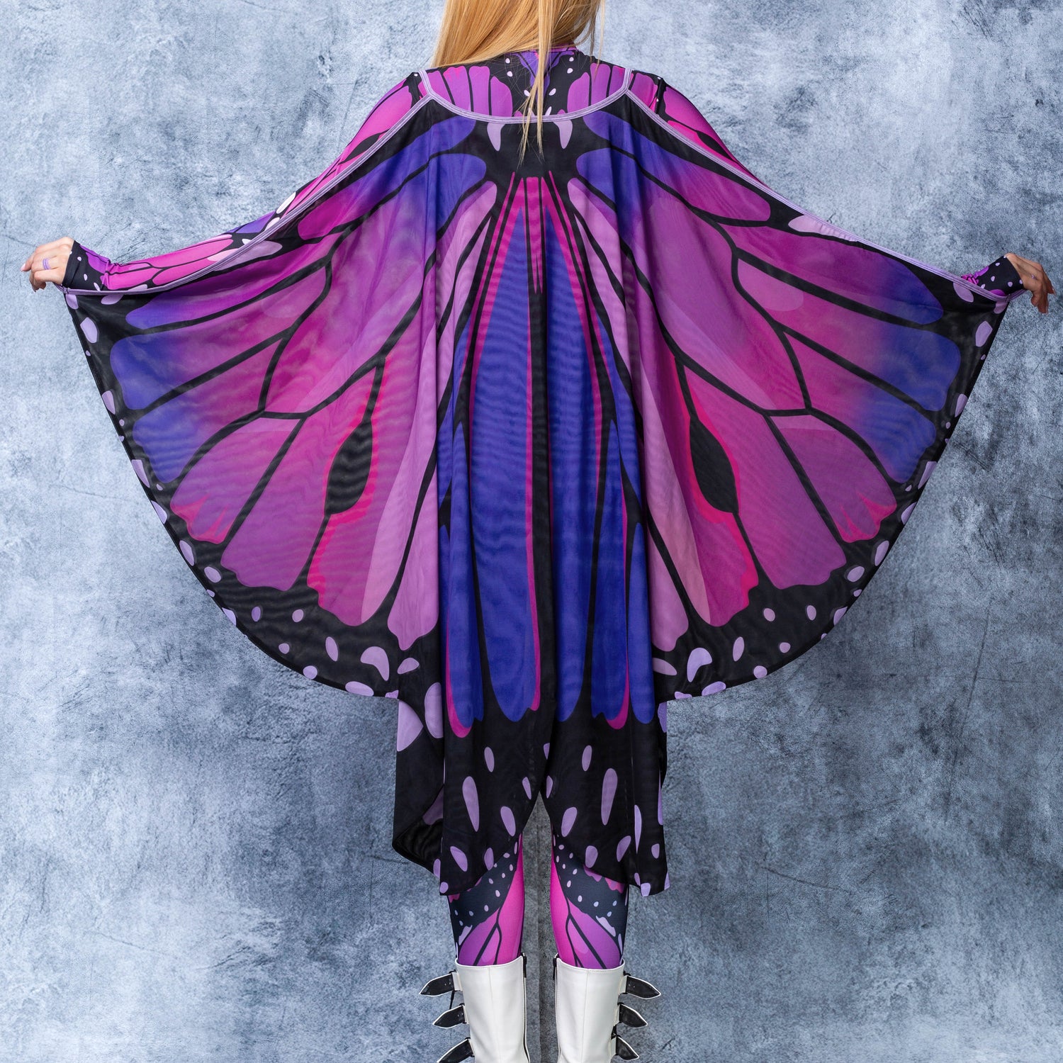 Lilac Butterfly Mesh Wings