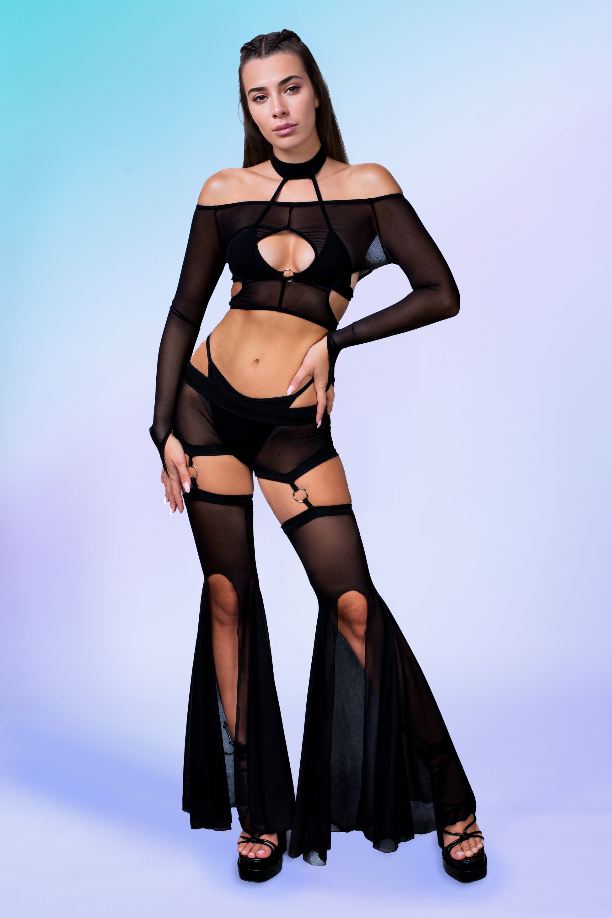 Huntress Witch Choker Top & Pants Set 1