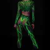 Acid Burst Mesh Leggings Set
