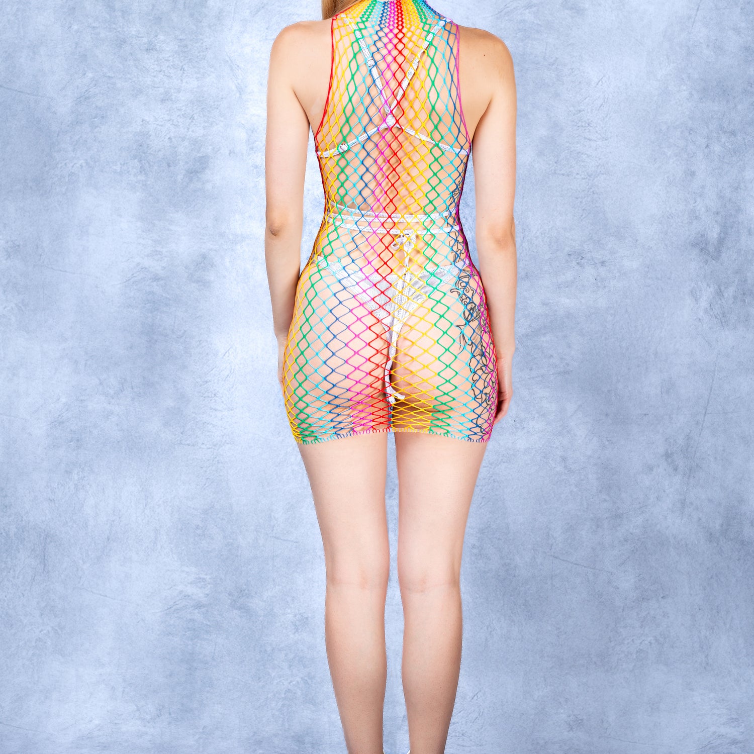 Lucentia Rainbow Mini Dress 3