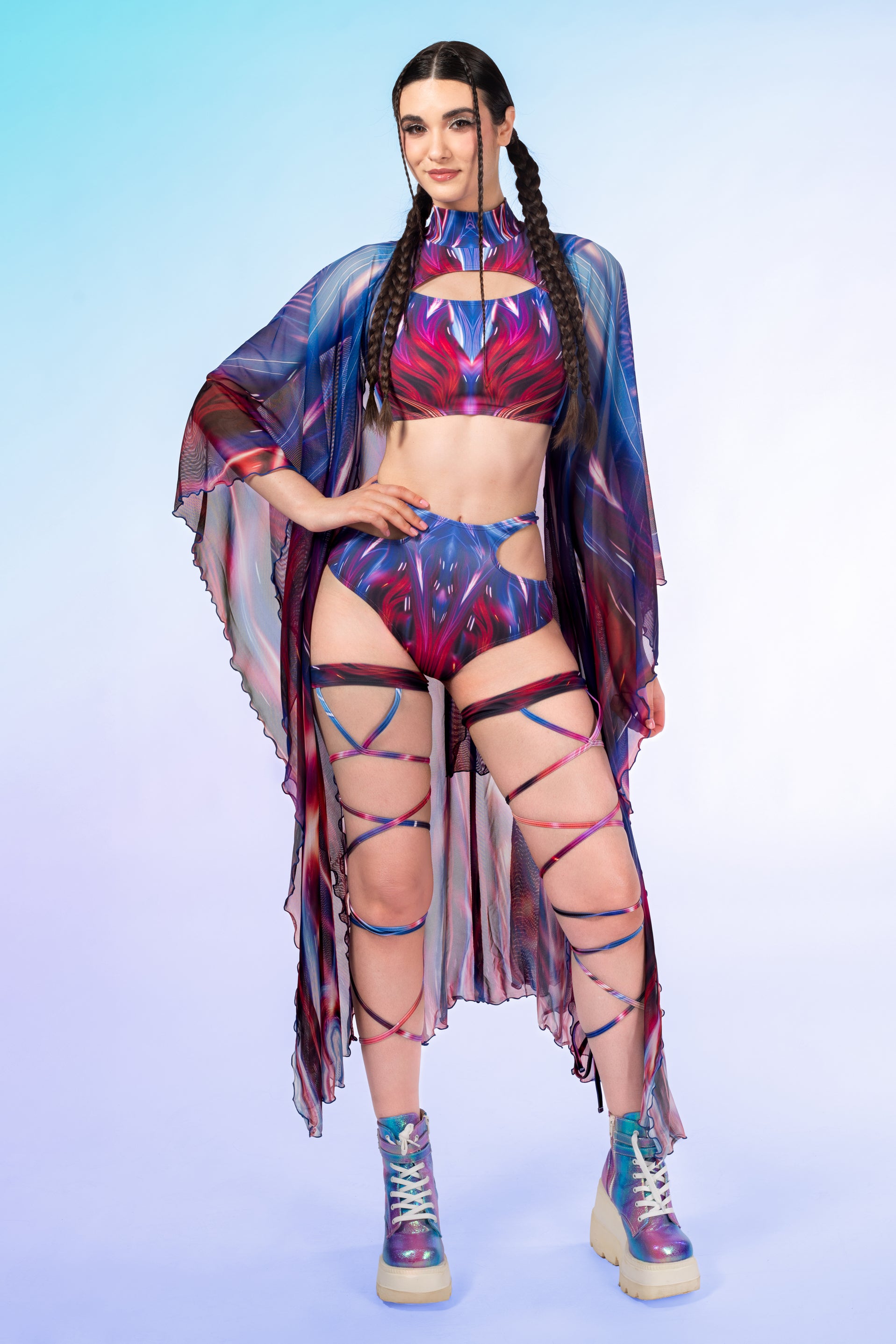 Metagalactic Rave Kimono Set 1