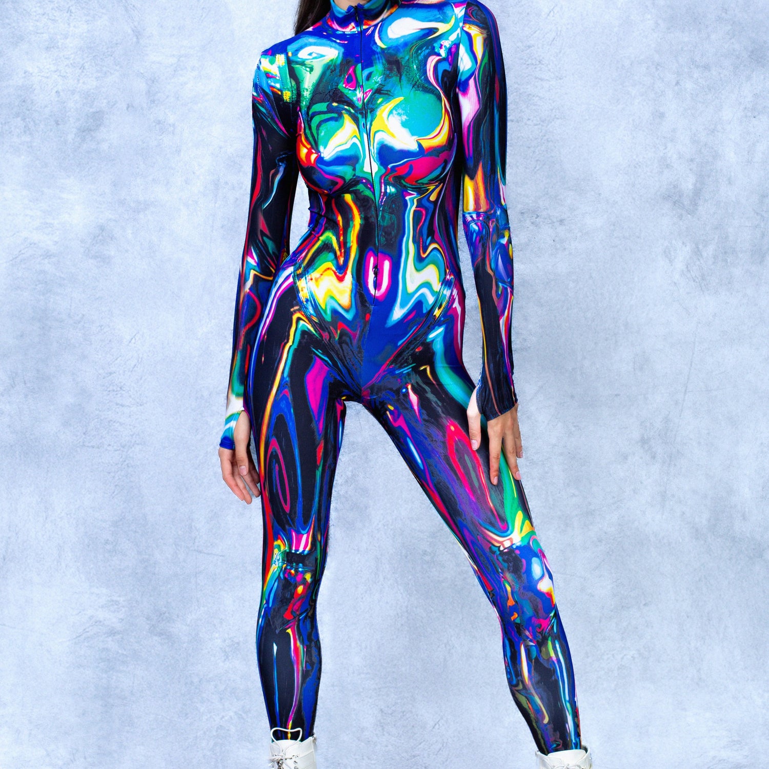 Women Lux Chrome Costume