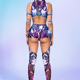 Purple Piton Micro Buckle Skirt