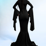 Mrs. Addams Puddle Train Gown Dress