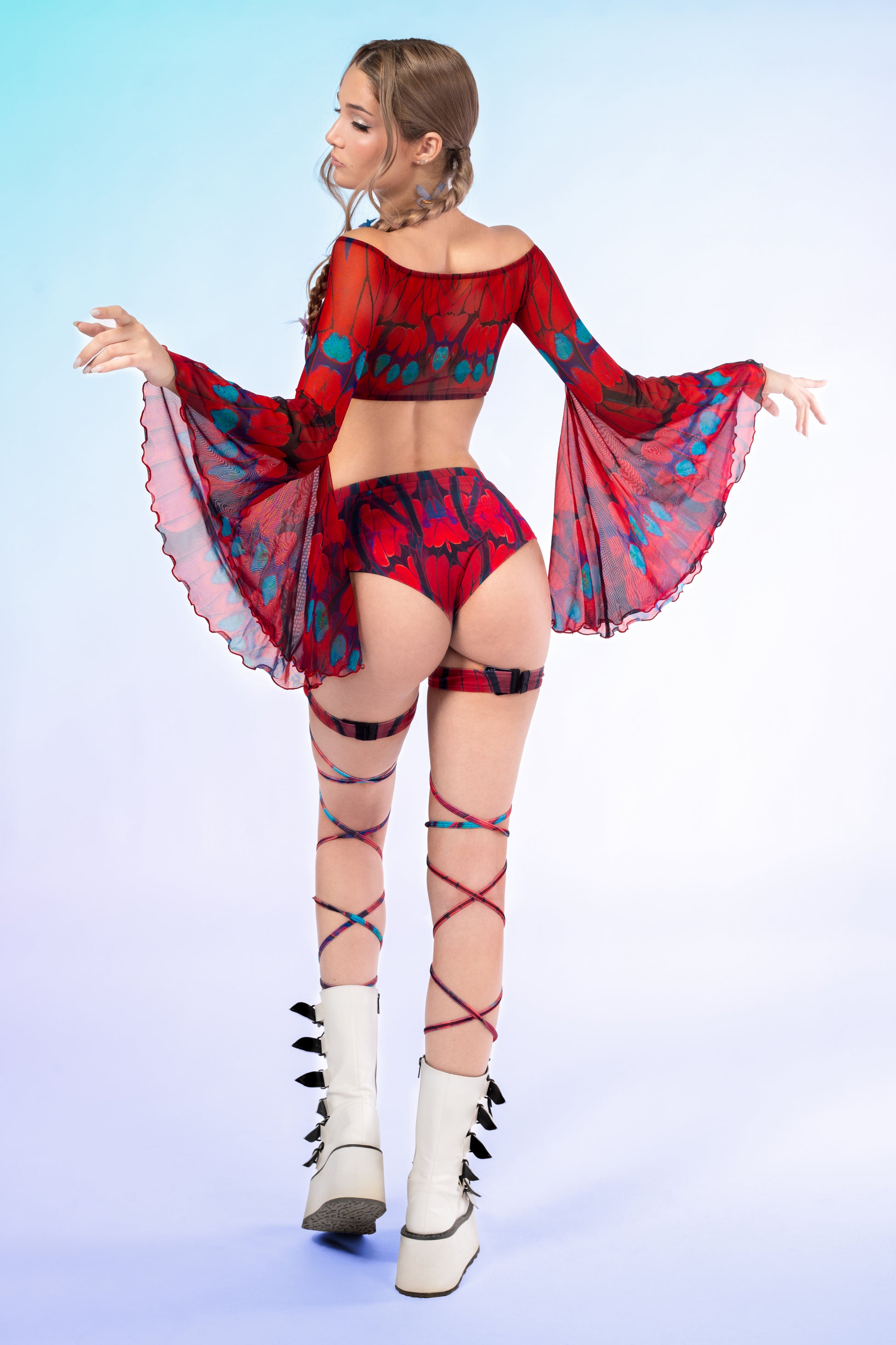Carmine Off Shoulder Set 2