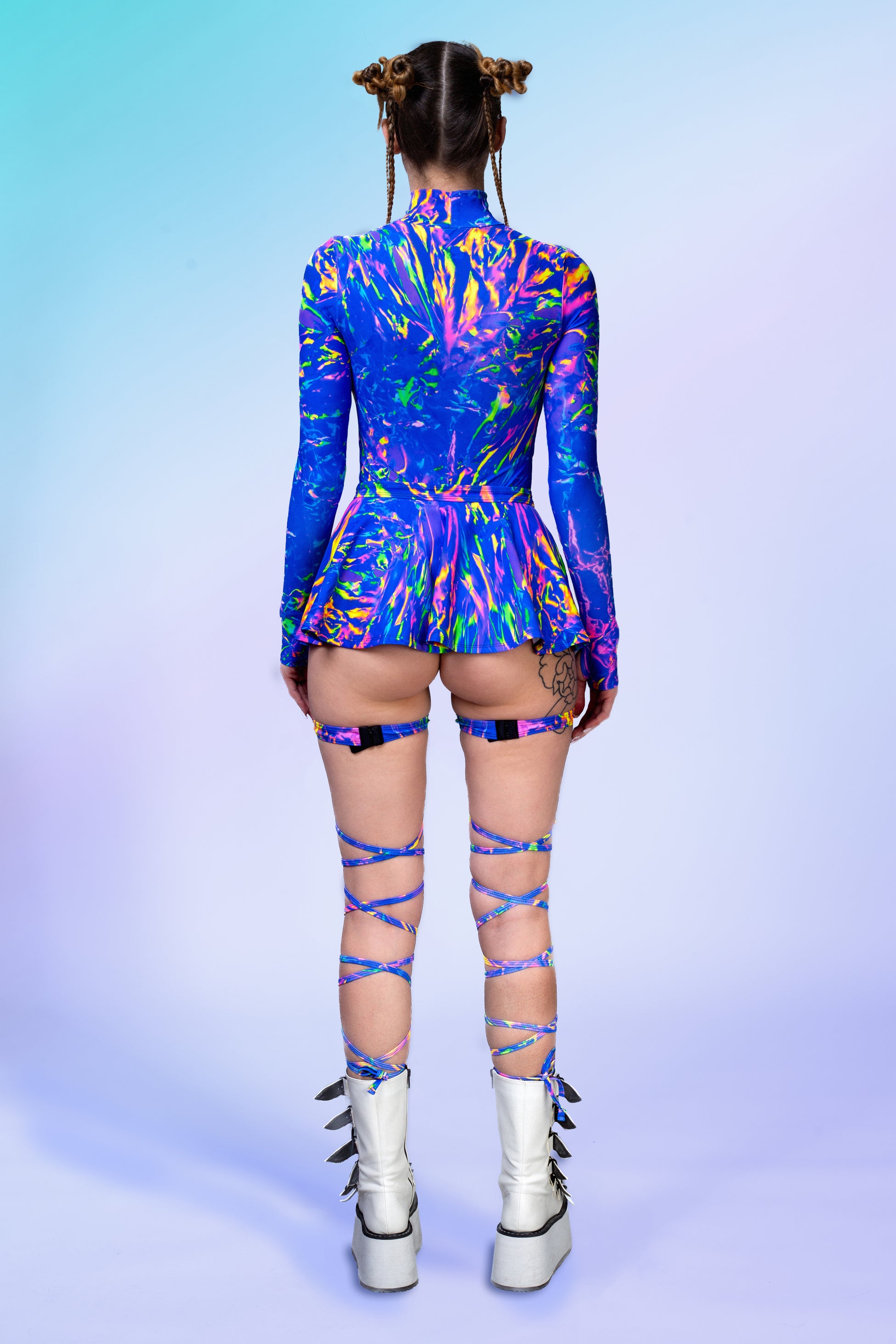Dreamsicle Open-Heart Skirt Set 2