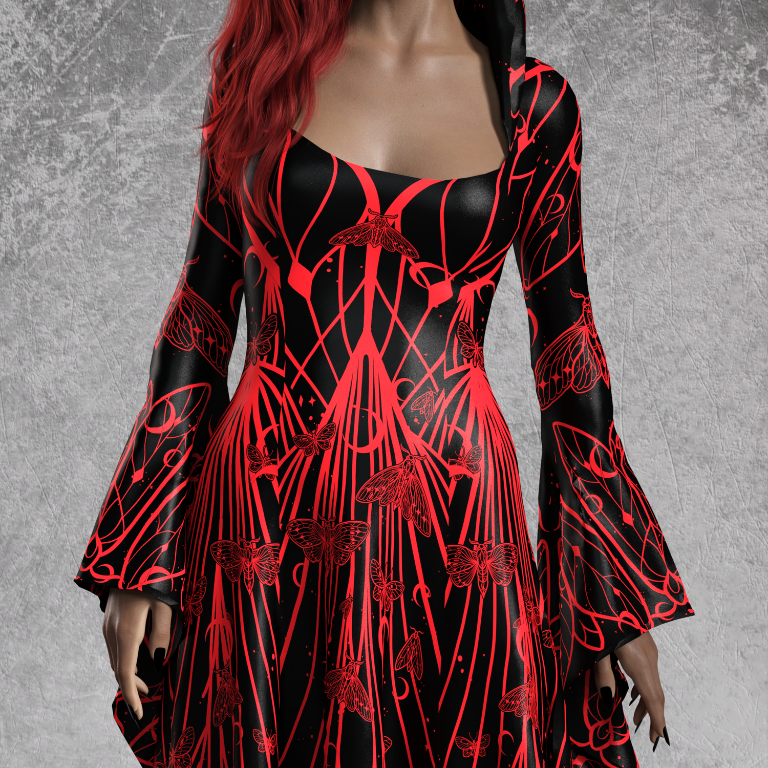Blood Moon Witcher Long Dress Blood Moon Witcher Long Dress