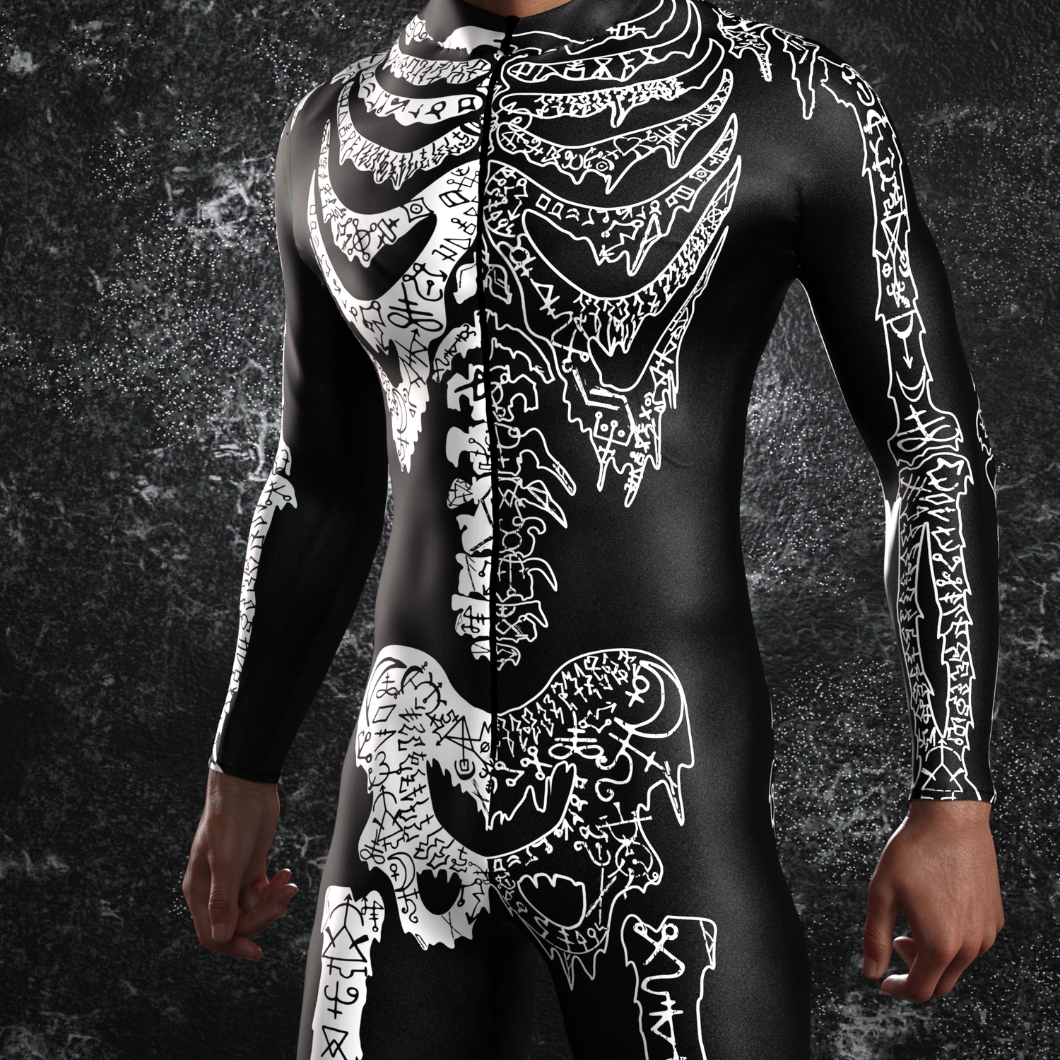 Divided Incantation Male Costume Lycra