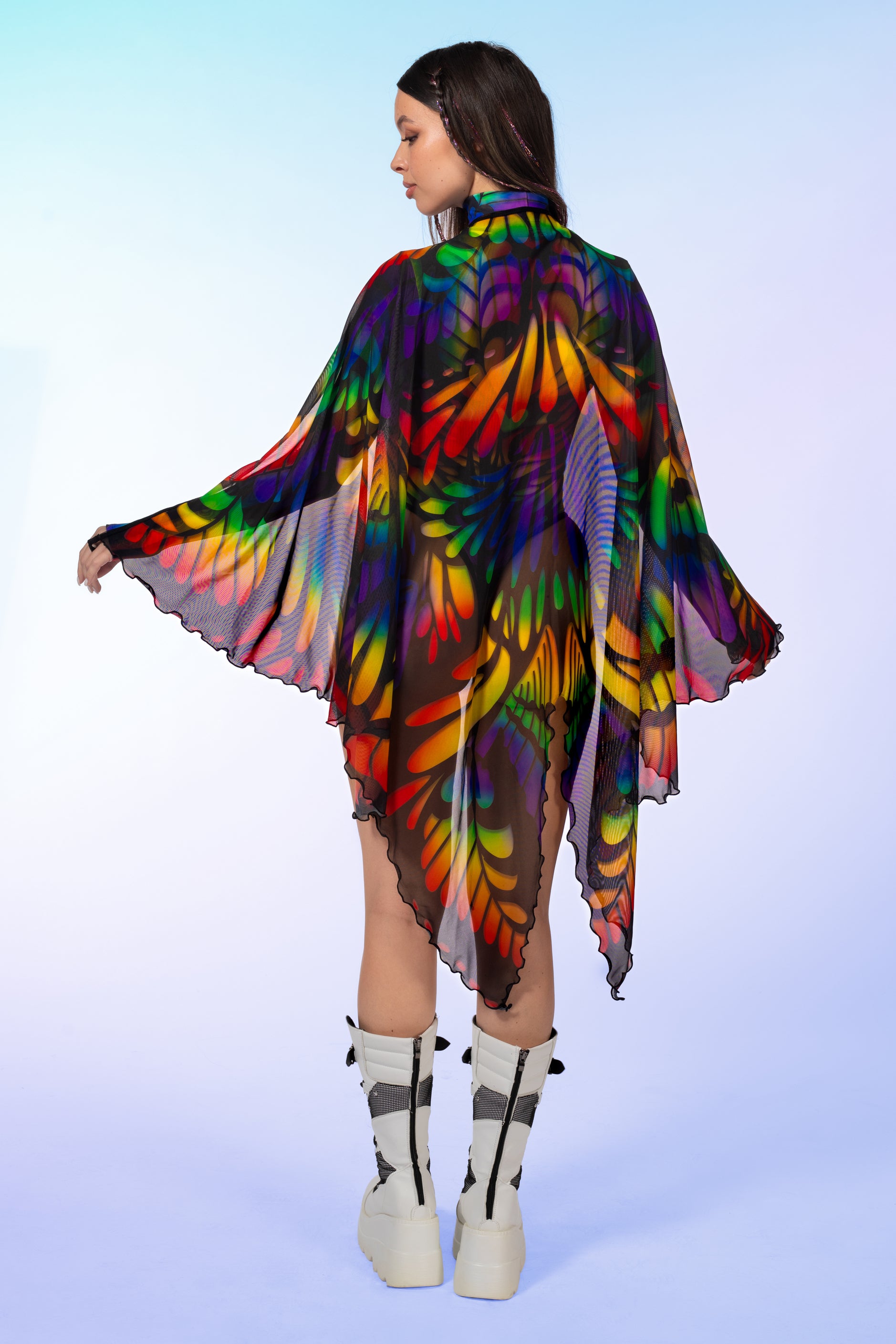 Rainbow Quiver Open-Heart Wings Set 2