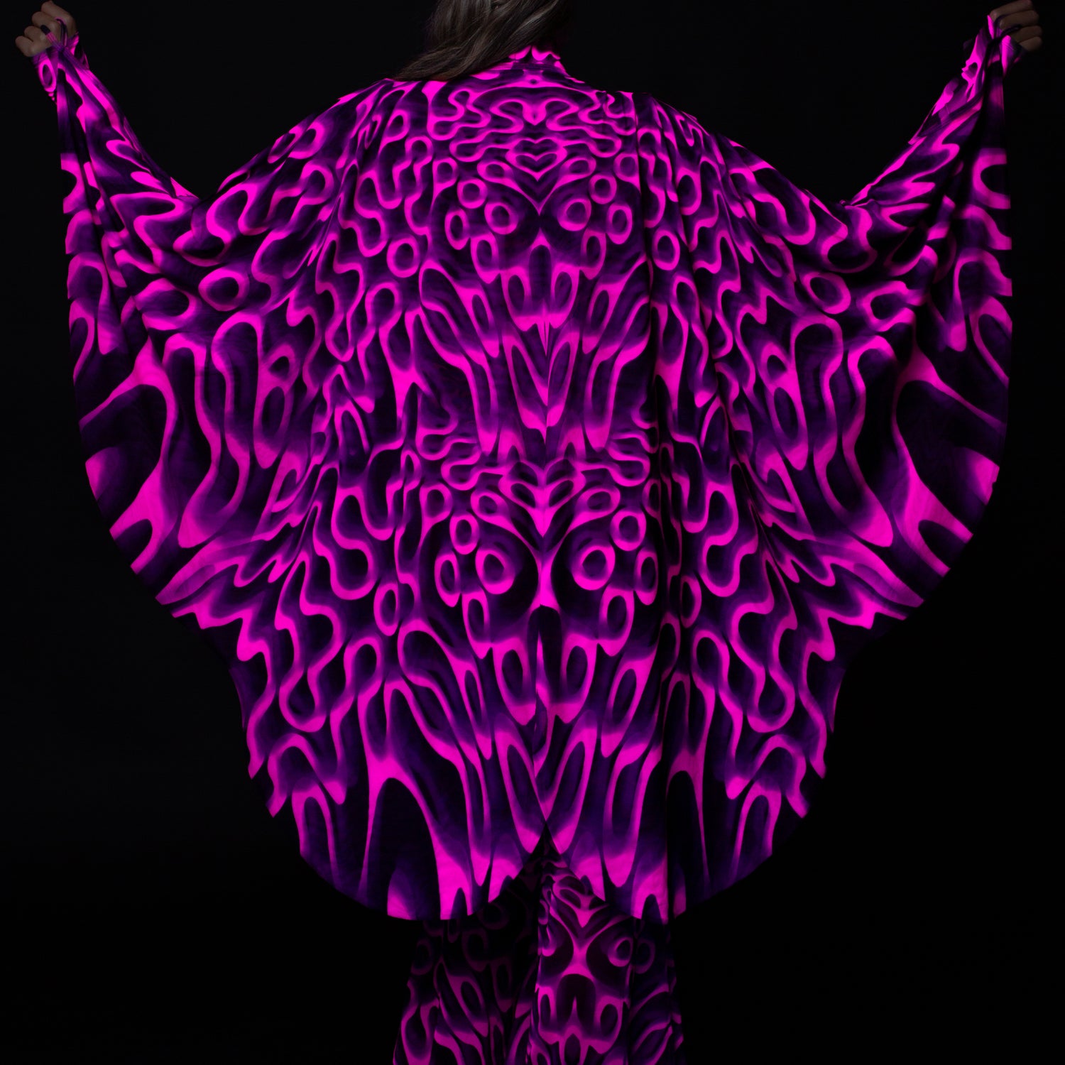 Double Vision Pink Mesh Wings Pink