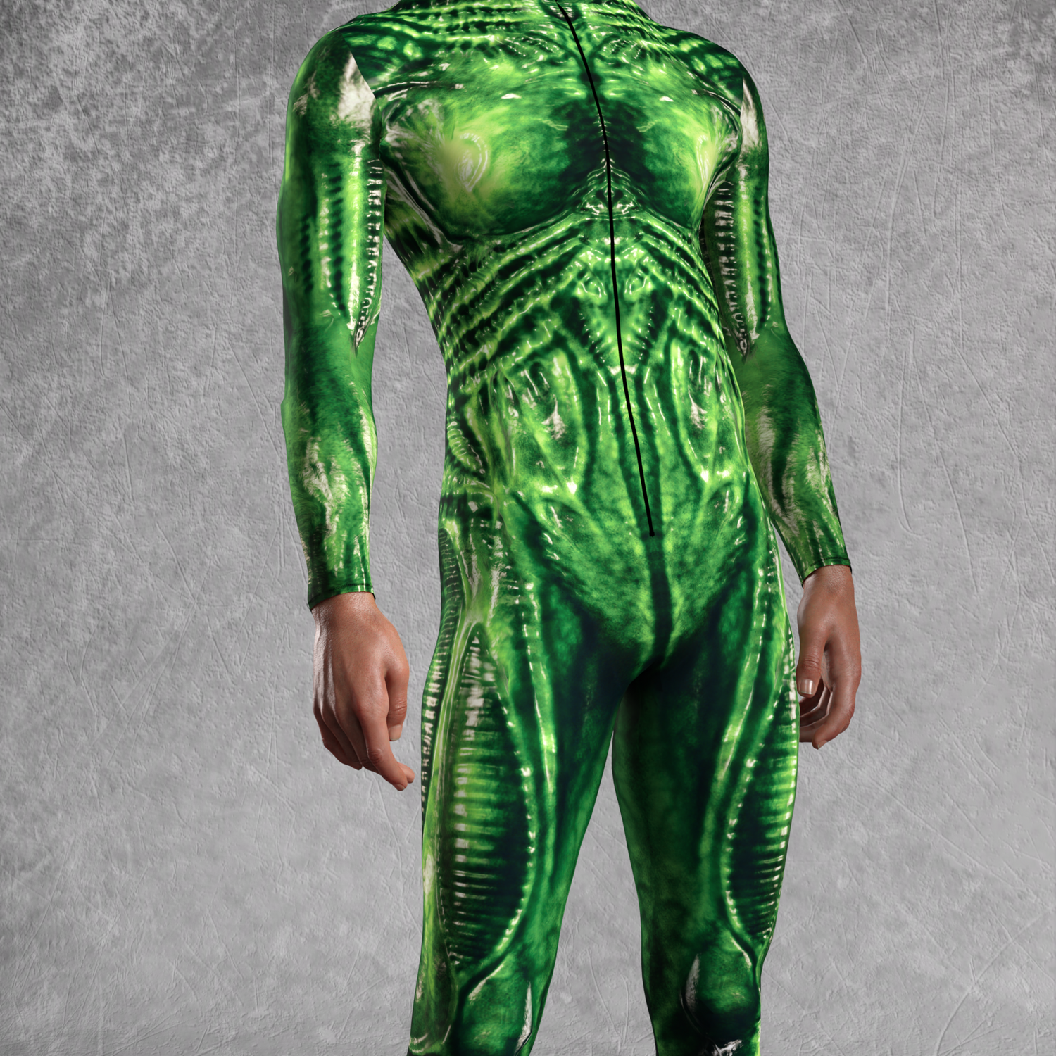 Exomorph Green Male Costume 6