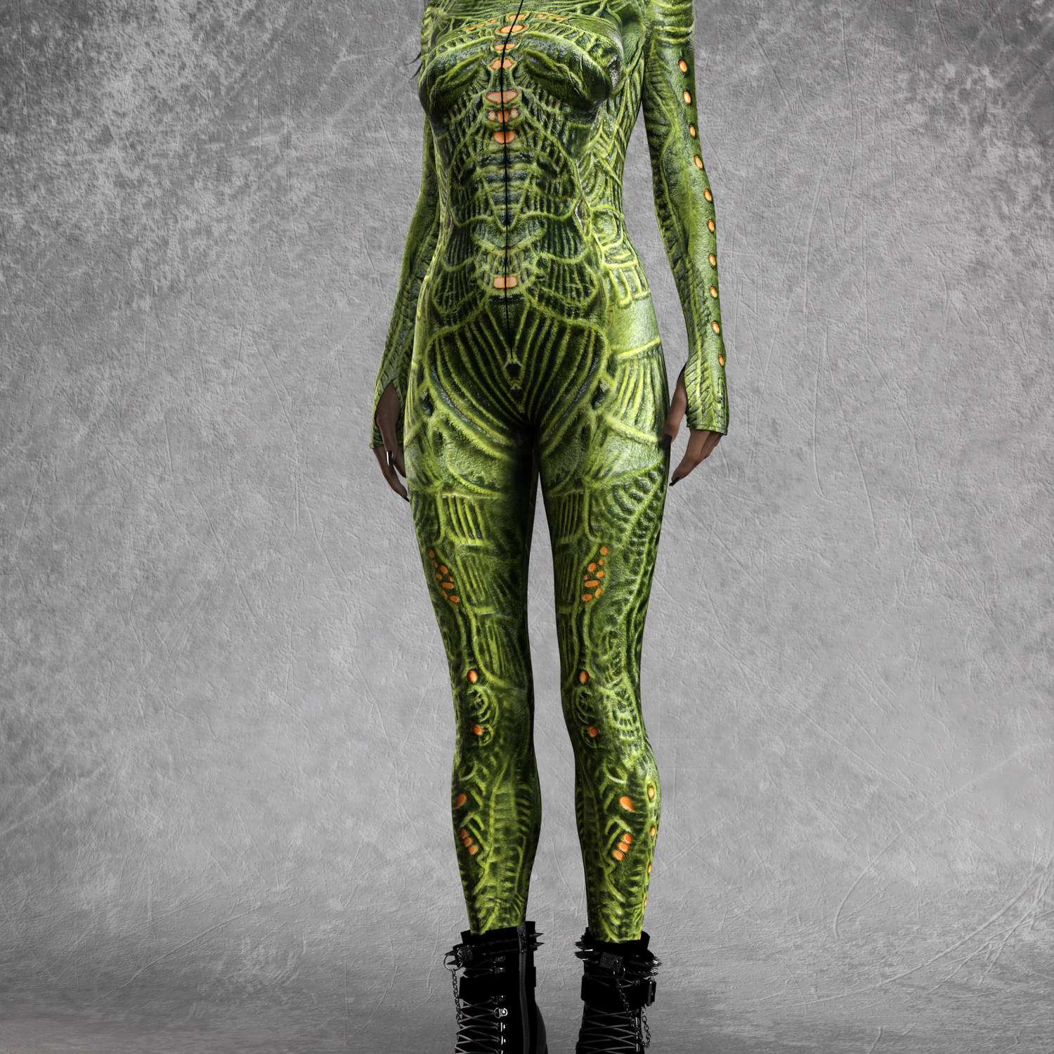 Green Insect Zombie Costume 7