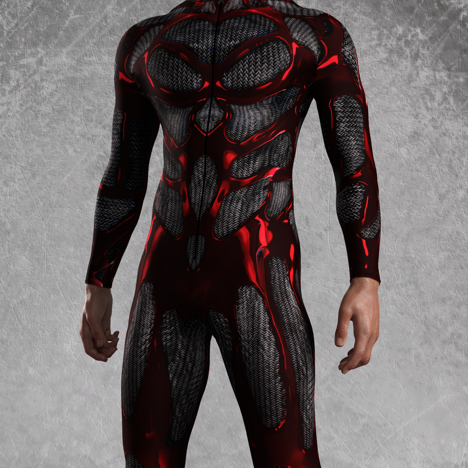 Men Cardinal Synth Male Costume
