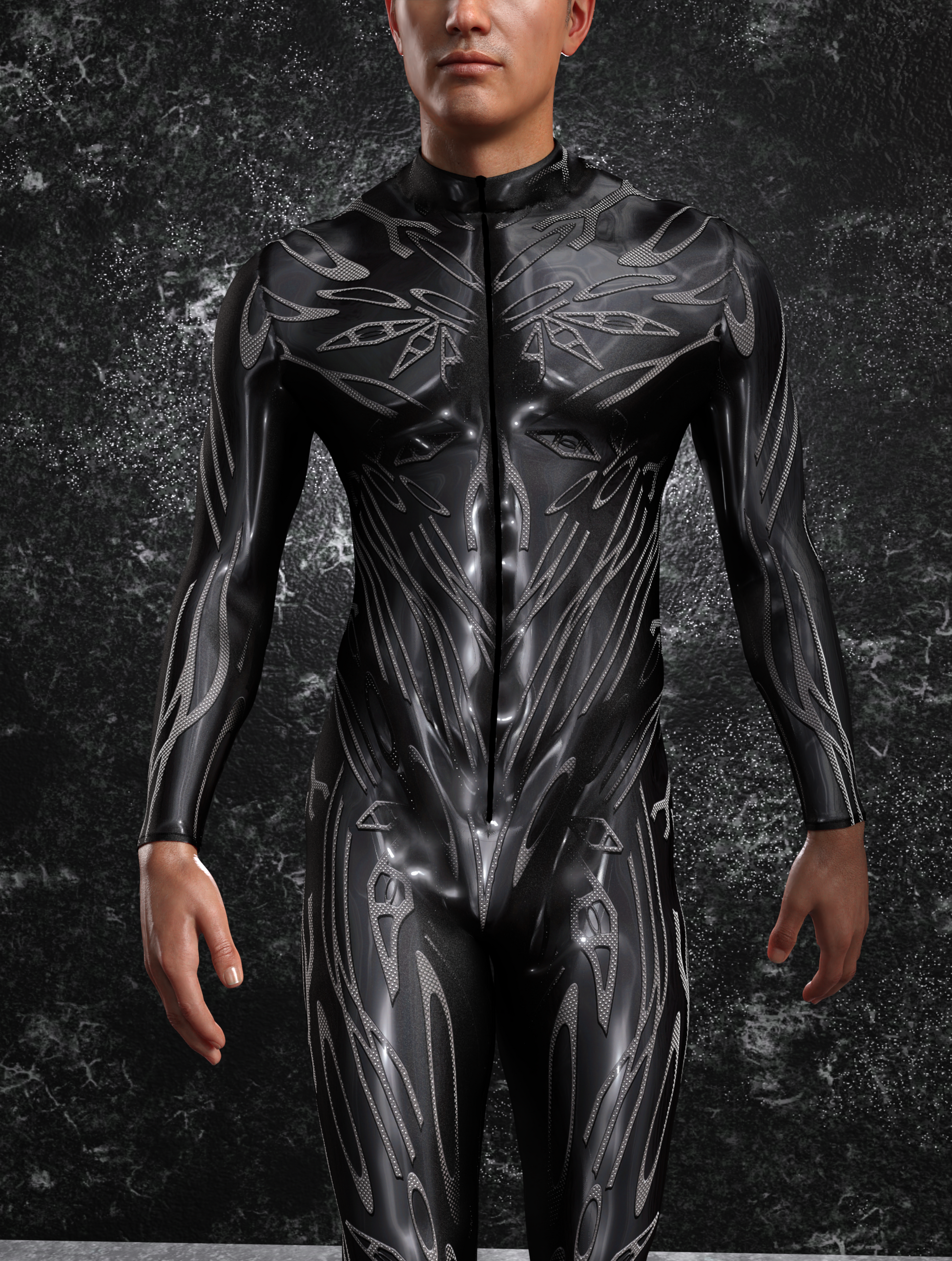 Corrupted Carbon Male Costume 1