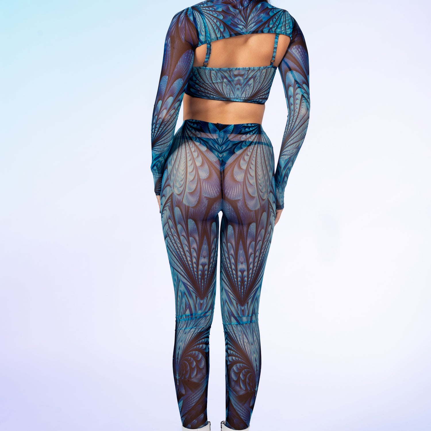 Women Desert Spirit Mesh Leggings