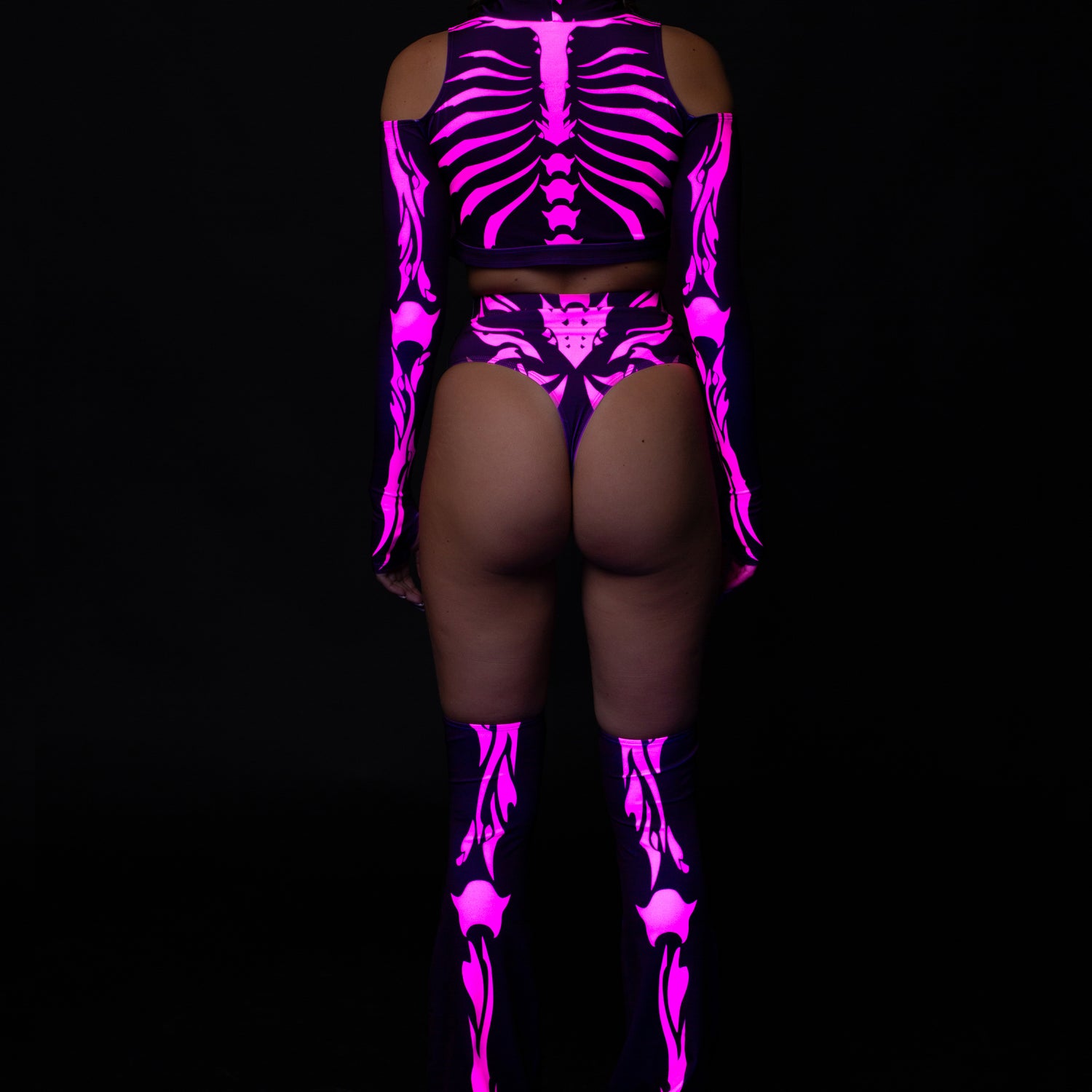 My Hot Pink Bones Cold Shoulder Top Performance