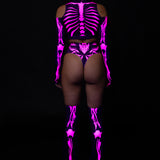 My Hot Pink Bones Cold Shoulder Top