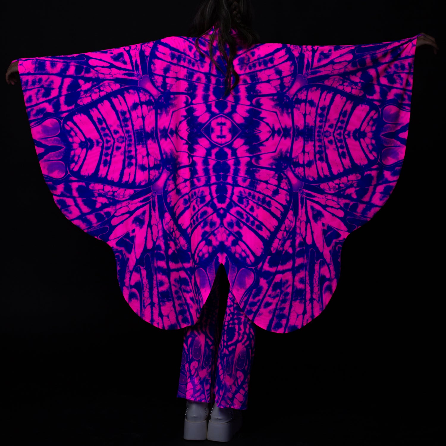 Caleidoscope Magenta Slit Weave Top Performance
