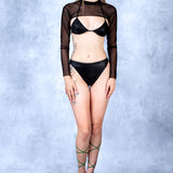 Skarix Black Crop Shrug